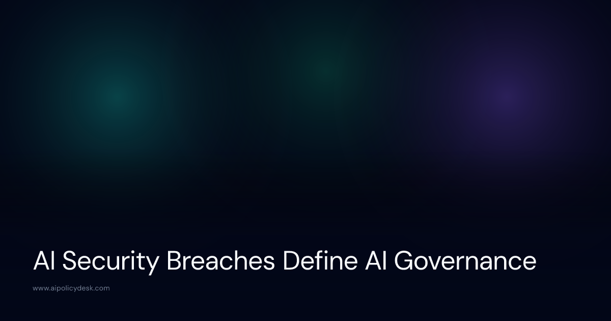 AI Security Breaches Define AI Governance