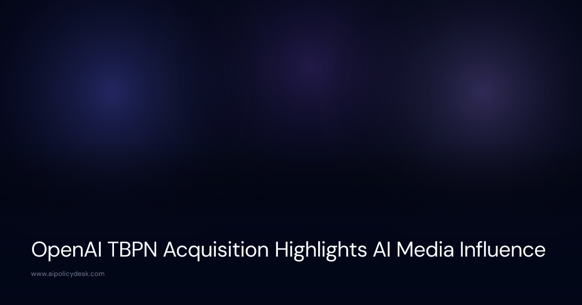 OpenAI TBPN Acquisition Highlights AI Media Influence